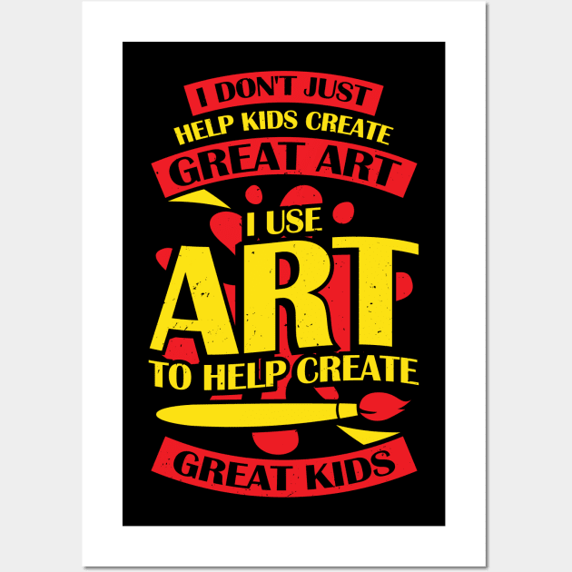 Art Teacher Job Profession Gift Wall Art by Dolde08